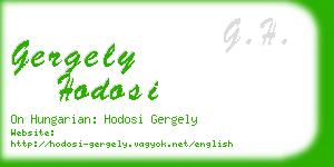 gergely hodosi business card